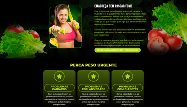 Landing Page para venda de produtos Fitness e Emagrecimento. - Image 2