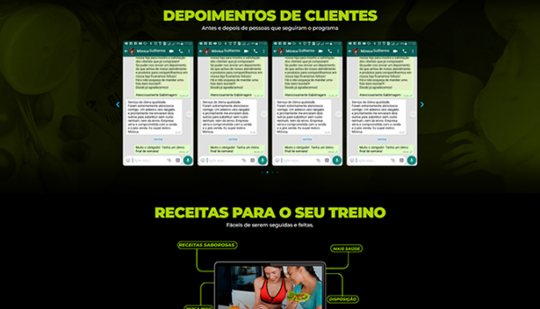 Landing Page para venda de produtos Fitness e Emagrecimento. - Image 3