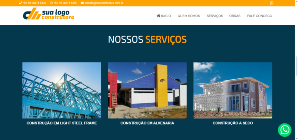 Site institucional tema construção em PHP - Image 3