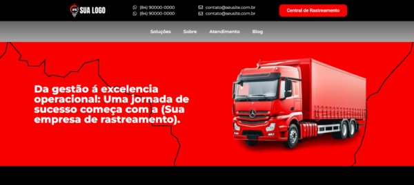 Landing Page para empresa de rastreamento veícular ou monitoramento